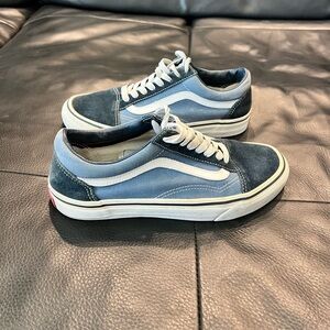 Blue old school vans